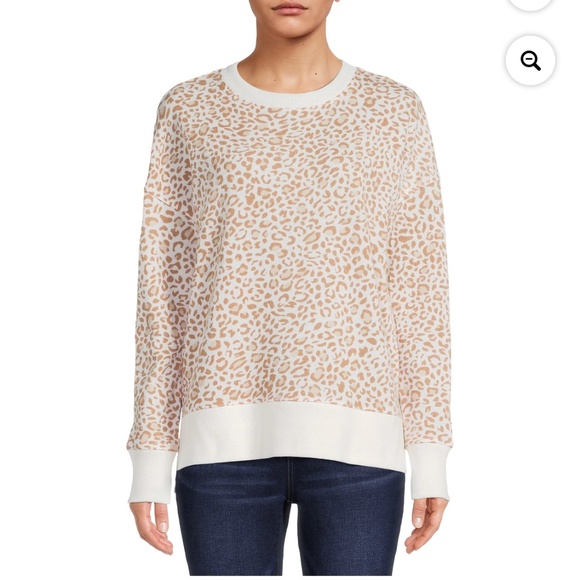 Time and Tru Crewneck Leopard Top XL NEW - Picture 5 of 6